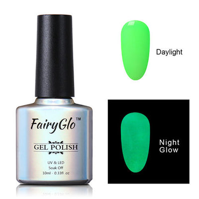 Luminous Nail Gel Polish Hybrid Varnish Night Glow In Dark Nail