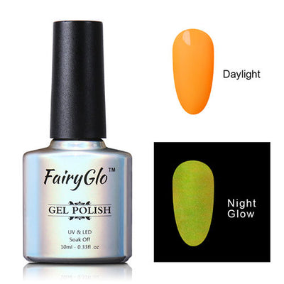 Luminous Nail Gel Polish Hybrid Varnish Night Glow In Dark Nail