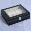Leather Watch Box Case Professional Holder Organizer for Clock Watches Jewelry Boxes Case Display