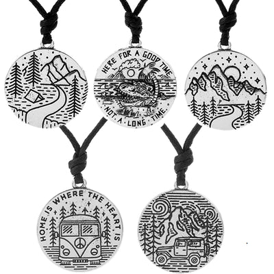 Magicdeal™ Adventurer Badge Pendant Necklaces B3