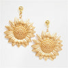 Sunflower Earrings New Rushed Zinc Alloy Orecchini Fashion Jewelry  For Women