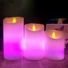 Flameless dancing flame LED Candles colors