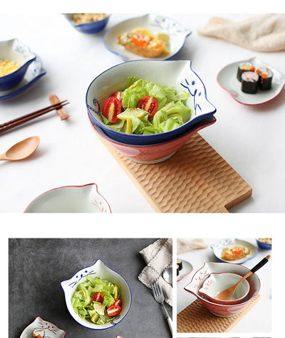 Ceramic  soy sauce dish dinner set mixing bowl