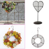 Iron Wire Wreath+Heart Frame Succulent Pot Metal Planter