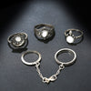 Ring sets jewelry retro midi finger rings vintage bohemian