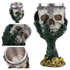 Horrible Resin Stainless Steel Skull Goblet Retro Claw Wine Glass