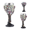 Horrible Resin Stainless Steel Skull Goblet Retro Claw Wine Glass