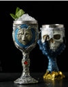 Horrible Resin Stainless Steel Skull Goblet Retro Claw Wine Glass