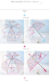 Unicorn Transparent Umbrella  Clear Bubble Dome Girl Cute