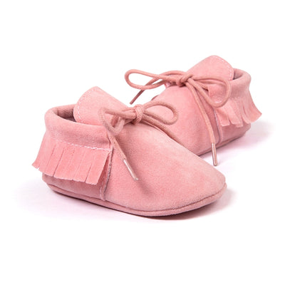 Newborn Baby Boy Girl Moccasins Shoes Fringe Soft Soled Non-slip