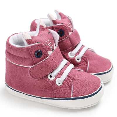 Head Lace Cotton Cloth First Walker Anti-slip Soft Sole Toddler Sneaker 1 Pair