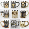 Skull Mug Contain Viking Skeleton Death