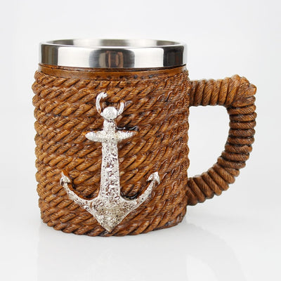 Skull Mug Contain Viking Skeleton Death