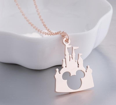 Lovely Long Chain Castle Necklaces Pendants