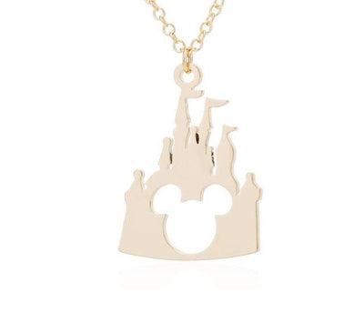 Lovely Long Chain Castle Necklaces Pendants