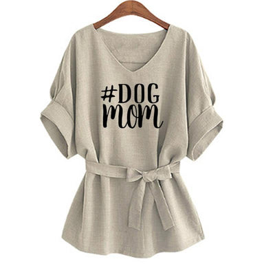 DOG Mom Tops  Cropped T-Shirt for woman