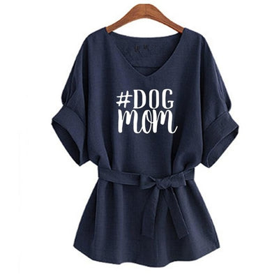 DOG Mom Tops  Cropped T-Shirt for woman