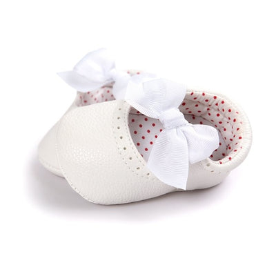 Baby Moccasin Shoes Soft Bottom PU Leather Toddler First Walkers