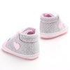 2019 Infant Newborn Baby Girls Polka Dots Heart Autumn Lace-Up First Walkers