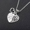 Mom Loves Baby Hand in Hand Charms Choker Necklace