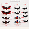 12pcs/set New bat wall sticker for Halloween decoration kids rooms