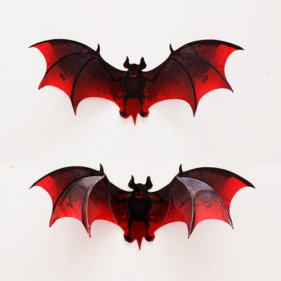 12pcs/set New bat wall sticker for Halloween decoration kids rooms