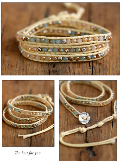 Bohemian Beads Weave Charm Bracelets