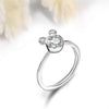 Silver Cute Romantic  Ring For Ladies Gift Jewelry