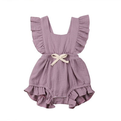 Baby Girls Ruffle One-Pieces Clothes Summer Newborn Kids Sleeveless Romper Jumpsuit Outfits Sunsuit