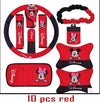 Pattern car accessories decoration set handbrake cover safety belt