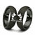 MR & MRS couple ring forever together Titanium Ring HOT