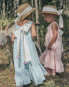 Kids Baby Girls Dress Summer Sleeveless Ruffle Bow Dresses