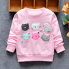 Children Hoodies 6 Cats Long Sleeves