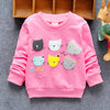 Children Hoodies 6 Cats Long Sleeves