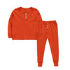 Toddler Baby Kid Girl Boy cotton Clothes set Plain Solid Color pajamas set Elegant Sleepwear Nightwear Home wear outfits