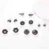 6 Pairs/set Boho mix Geometry Crystal Stud Earrings for Woman
