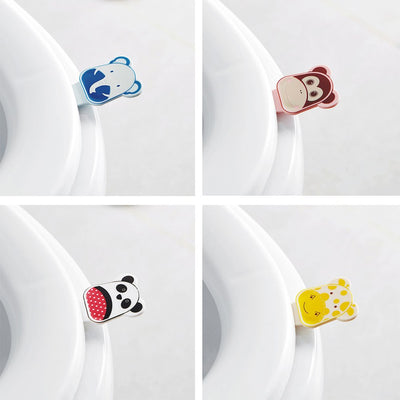 Cartoon Cute Toilet Cover Handle Sticker Lifting Device Bathroom Toilet