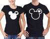 Couple T Shirt Minnie Mickey BLACK Matching