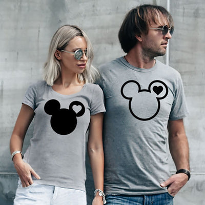 Couple T Shirt Minnie Mickey BLACK Matching