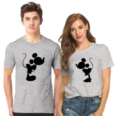 Couple T Shirt Minnie Mickey BLACK Matching