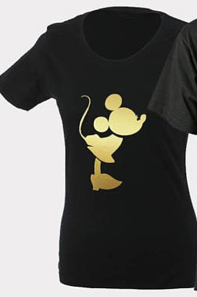 Couple T Shirt Minnie Mickey BLACK Matching