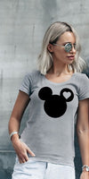 Couple T Shirt Minnie Mickey BLACK Matching