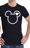 Couple T Shirt Minnie Mickey BLACK Matching