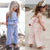 Outfits Summer Clothes Sleeveless Strap Ruffle Vest Tops Wide Led Pants Headband