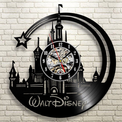 Wall Clock Modern Cartoon Design Black Wall Watch Home Decor