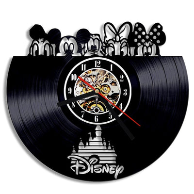 Wall Clock Modern Cartoon Design Black Wall Watch Home Decor