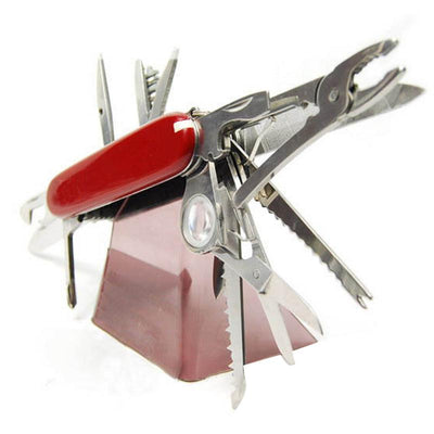 Swiss Tech Pocket Multitool Knife Pliers Ruler Can Opener Drill Swiss 91mm Stainless Steel Outdoor Cutters Camping Gadget Tools