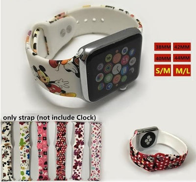 Silicone Sport Band For Apple Watch Series 4 3 2 1 Wrist Strap for iWatch 38 42mm 40 44mm S/M M/L