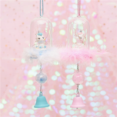 LED Unicorn Night Light Resin Carton Unicorn Baby Bedroom Lamps Wind Chimes Chrismas Gift for Children Romantic Decor Lamps