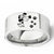 Cute dog Small foot  symbols Titanium metal ring Dog lovers